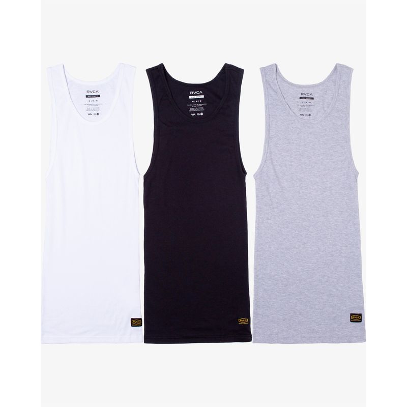 Camisetas Hombre Dayshift De 3 Pack Tank Tops RVCA Chile