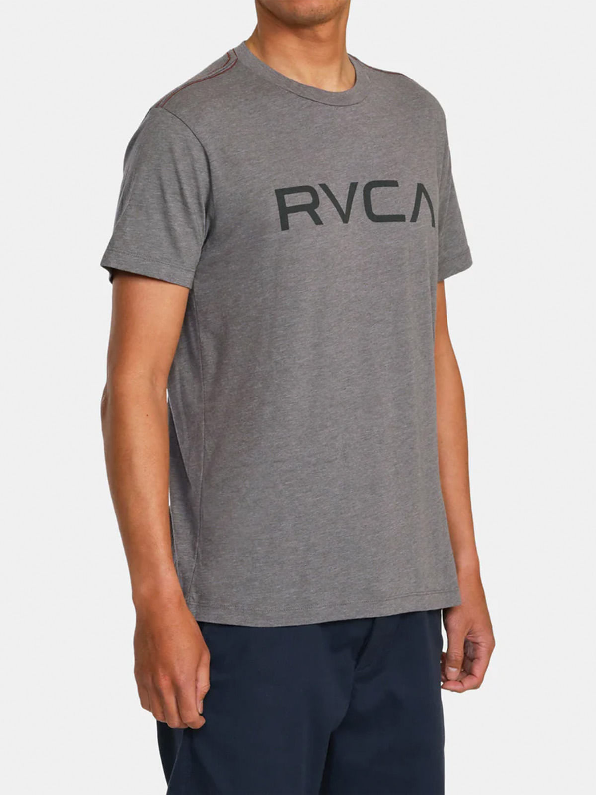Polera Manga Corta Hombre Big RVCA Gris