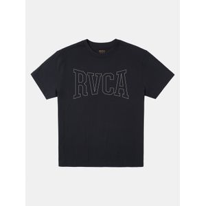 Polera Manga Corta Hombre Stitch Negra RVCA