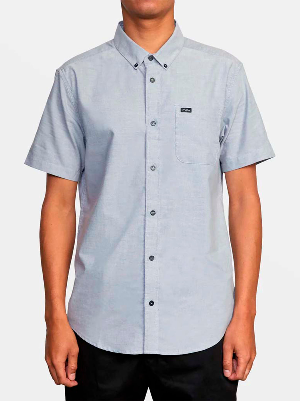 Camisa m/c Hombre Strech Negro RVCA