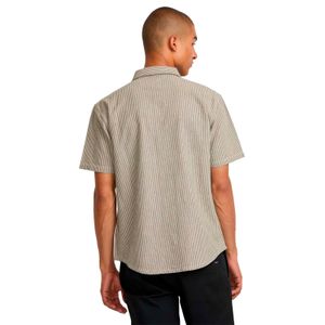 Camisa m/c Hombre Dayshift Stripe Verde RVCA