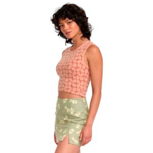 Polera s/m Mujer Shiver Sweater Naranjo RVCA