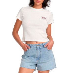 Polera m/c Mujer Pacific Denim Celeste RVCA