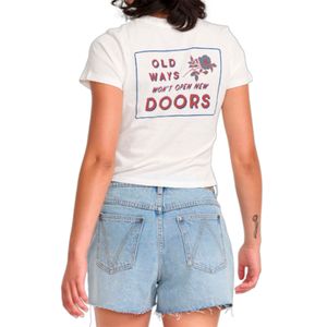 Polera m/c Mujer Pacific Denim Celeste RVCA