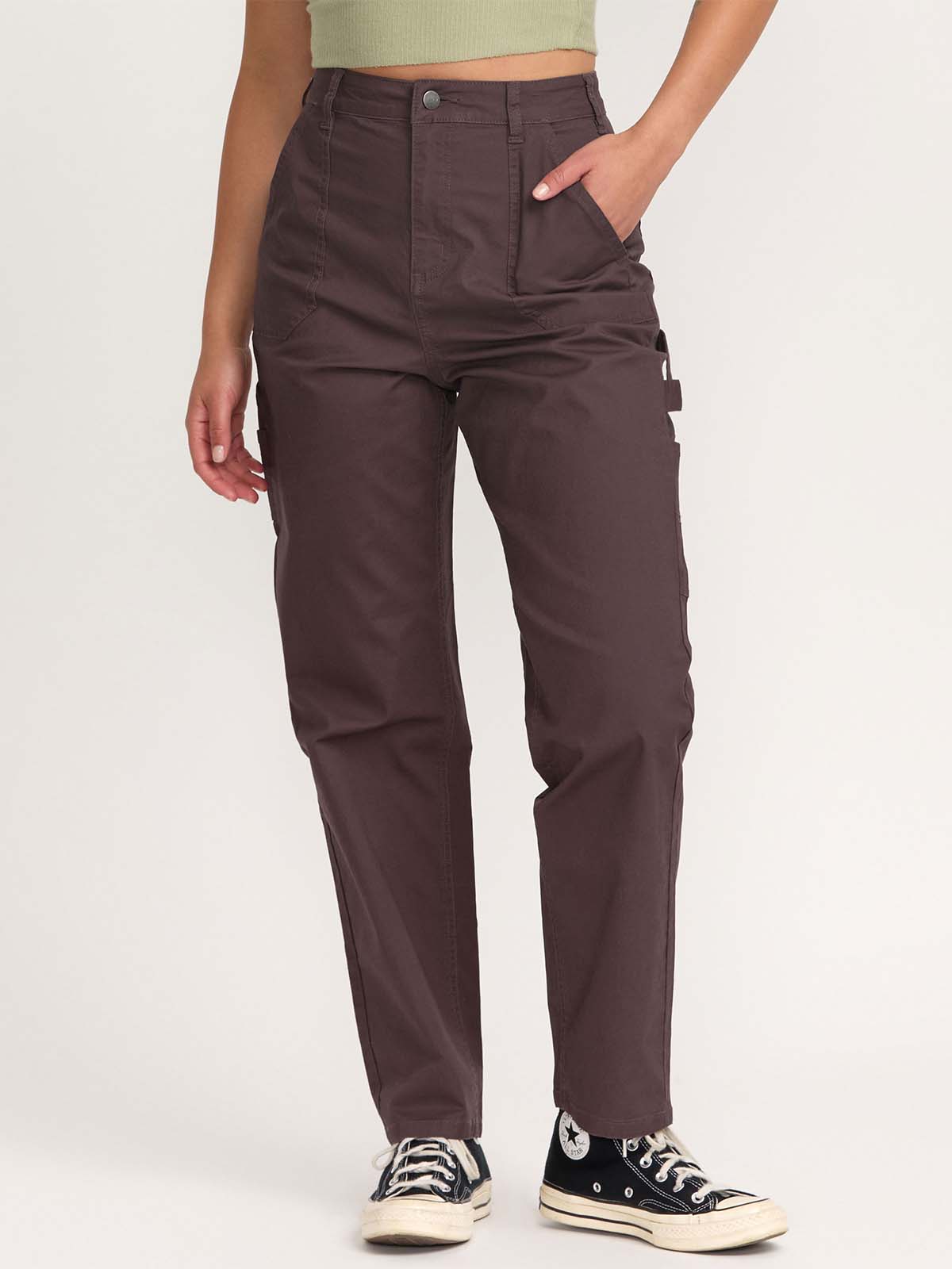 Pantalón Mujer Recession Pant Café RVCA