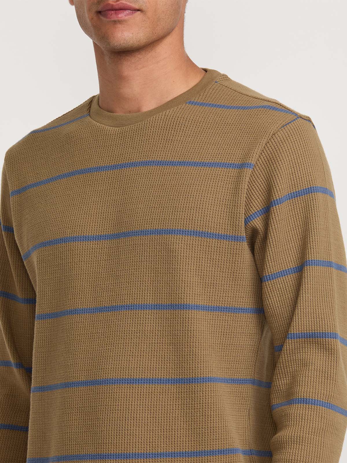 Polera m/l Hombre Day Shift Thermal Café RVCA